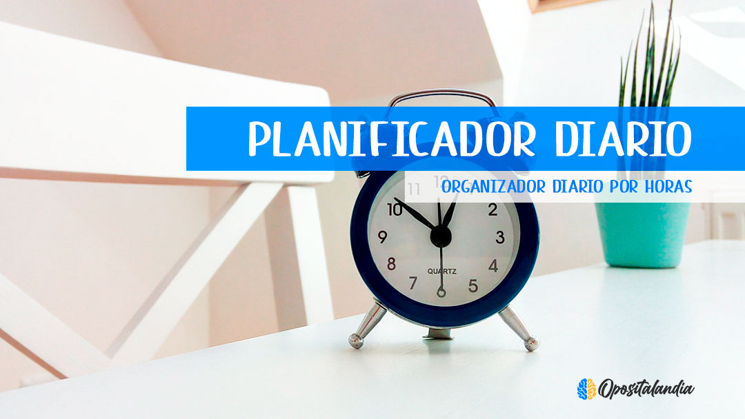 planificador diario de estudio oposiciones