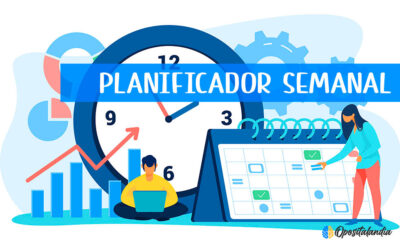 Planificador semanal de oposiciones | GRATIS