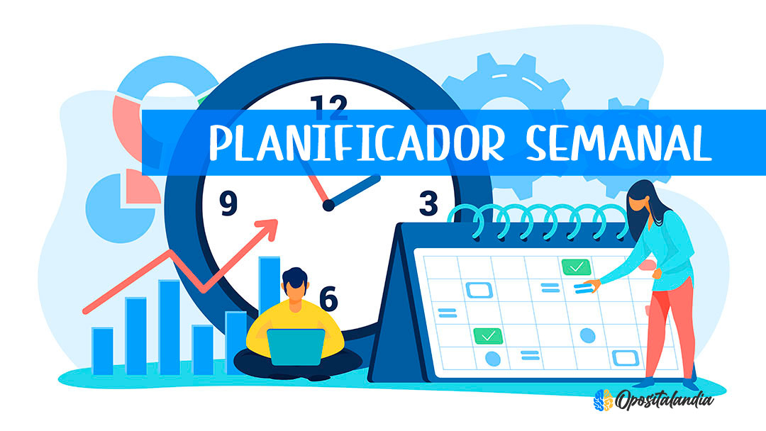 Planificador semanal de oposiciones | GRATIS
