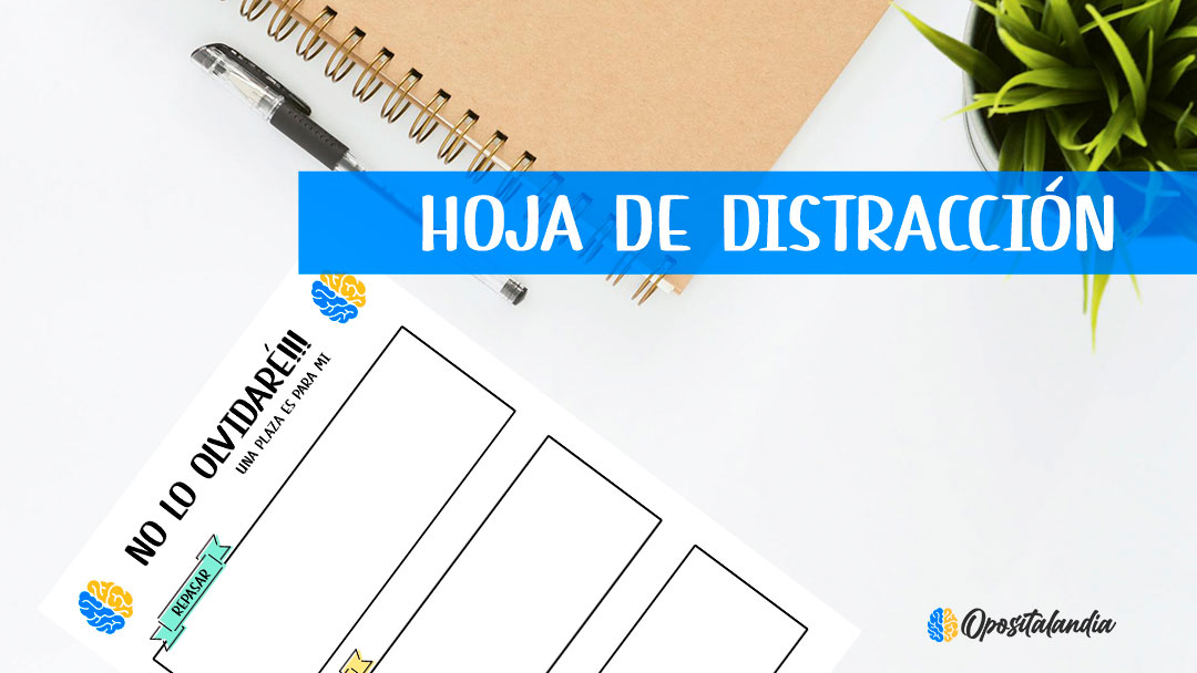 hoja de distraccion para estudiar