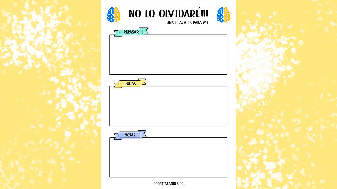 imagen hoja de distraccion opositalandia