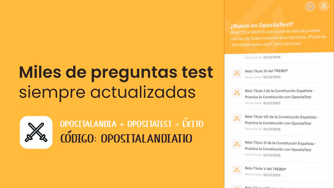 codigo descuento opositatest opositalandiat10